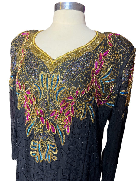 Vintage sequin dress sz 1x